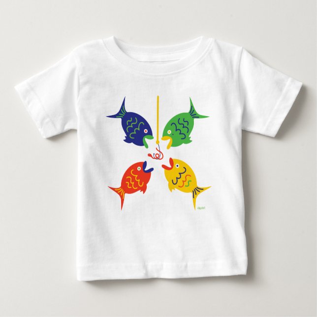 Go Fishing! Baby T-Shirt (Front)
