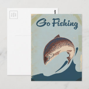 Go Fishing Postcard