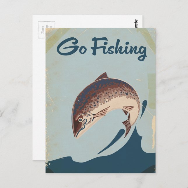 Go Fishing Postcard (Front/Back)