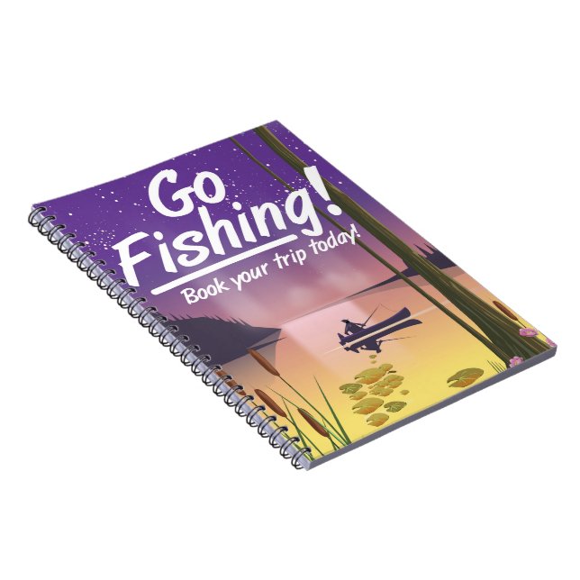 Go Fishing! Spiral Notebook (Right Side)