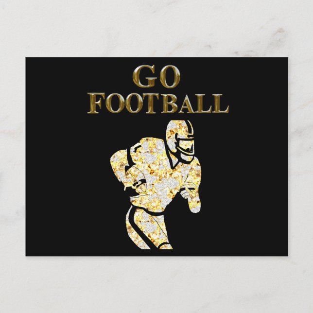 GO FOOTBALL POSTCARD (Front)