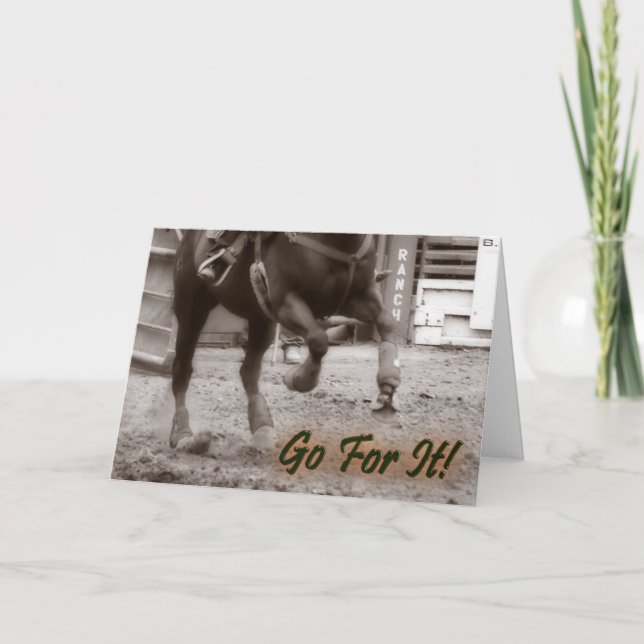 Go For It Graduation/New Job Greeting Card (Front)