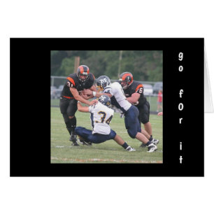 GO FOR IT-NEVER GIVE UP ENCOURAGEMENT CARD