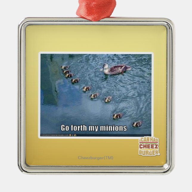 Go forth my minions metal tree decoration (Front)