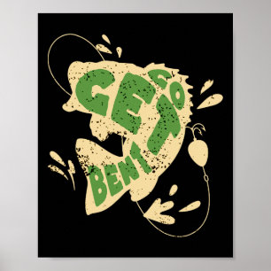 Go Get Bent Fishing Fish Funny Fishing Republican Poster