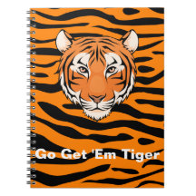 Go Get 'em Tiger Notebook - No one stops a Tiger!