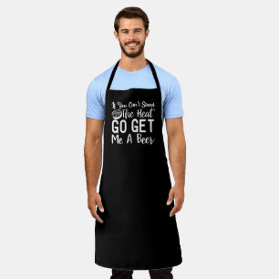 Go Get Me A Beer BBQ Large Black Apron