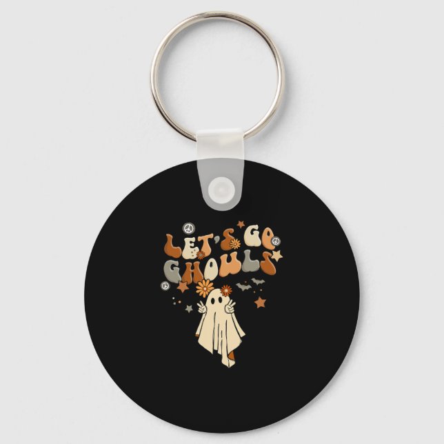 Go Ghouls Comfy Halloween Cosy Autum Fall  Key Ring (Front)