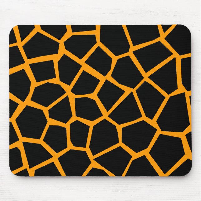 Go Giraffe - Orange Mouse Pad (Front)