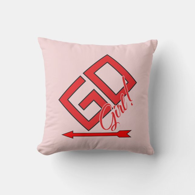 GO Girl! Cushion (Front)
