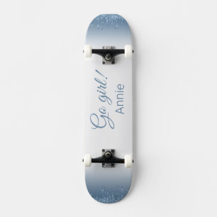 Go girl! skateboard in glitter style
