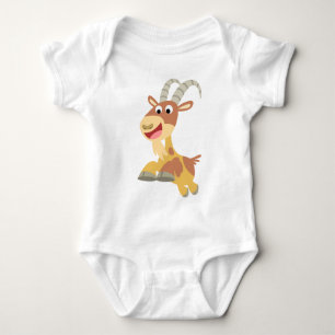Go Goat!! (cute cartoon goat) Baby Apparel Bodysuit