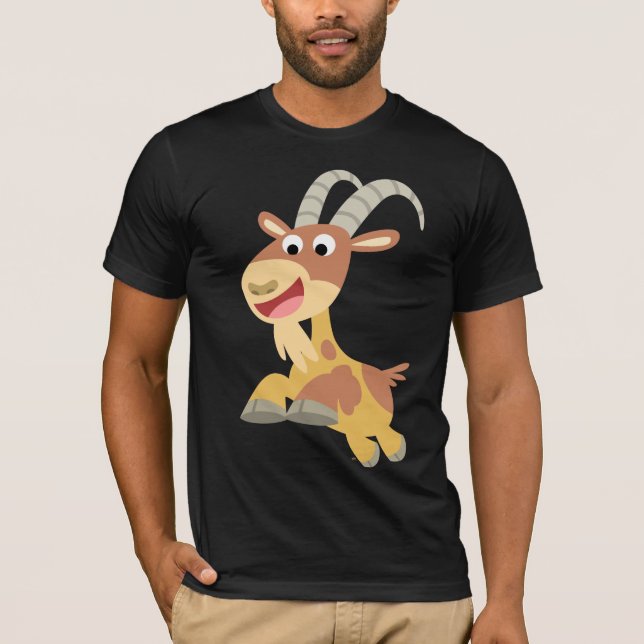 Go Goat!! (cute cartoon goat) T-Shirt (Front)