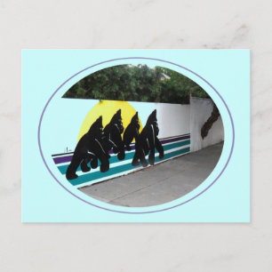 Go Gorillas, Go! Postcard