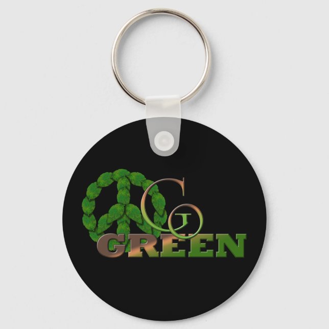 Go Green 2 Key Ring (Front)