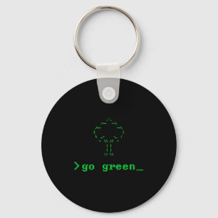 Go Green Ascii Perfect For The Earth Day 2021 T Sh Key Ring