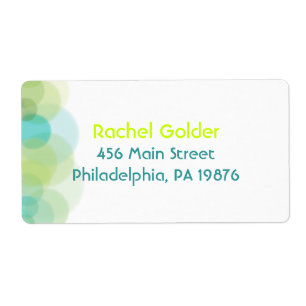 GO GREEN Bar Bat Mitzvah Invitation Label