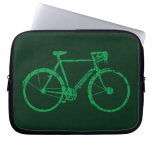 go green biking / cycling laptop sleeve