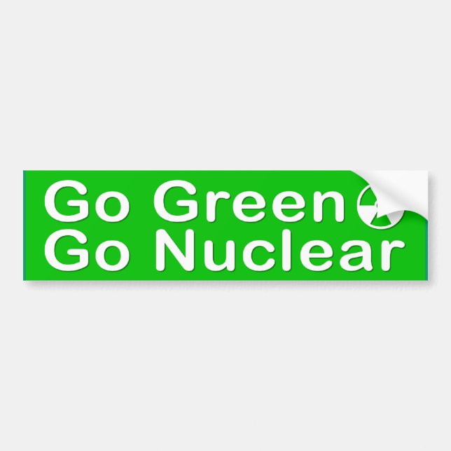 go_green bumper sticker (Front)