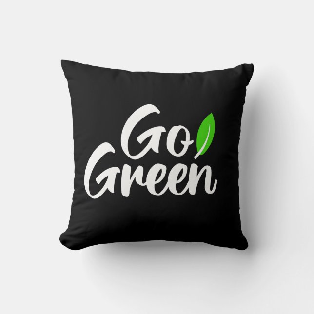 Go green  cushion (Front)