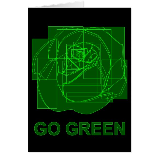 go green : digital flower (Front)