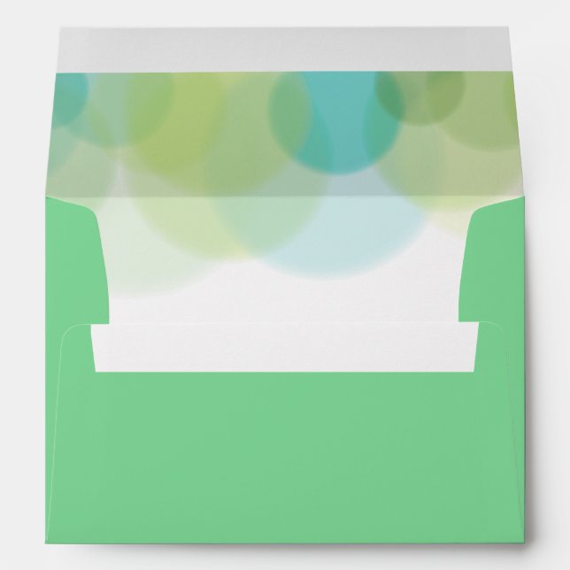 GO GREEN EARTH Bar Bat Mitzvah Envelope (Back (Bottom))