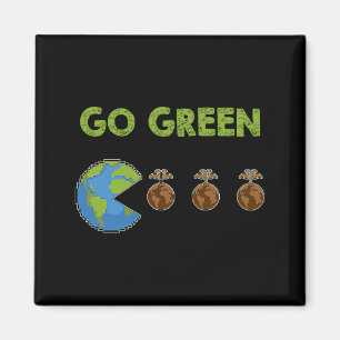 Go Green Earth Day T Shirt_1  Magnet
