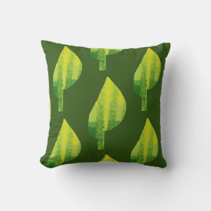Go green eco nature leaf design cushion