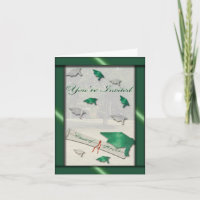 Go Green Graduation Invitation