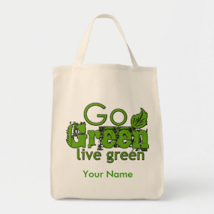 Go Green Grocery Tote Bag