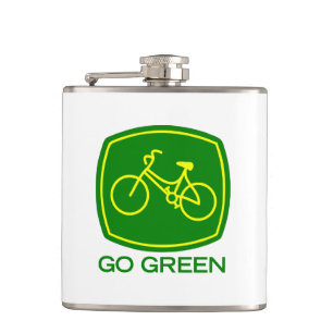 Go Green Hip Flask