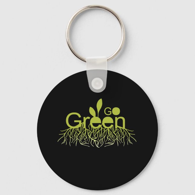 Go Green Key Ring (Front)
