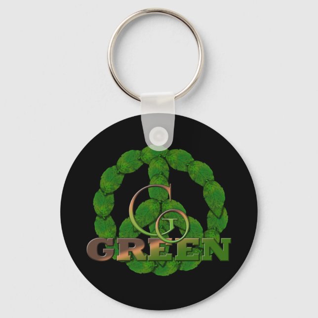Go Green Key Ring (Front)