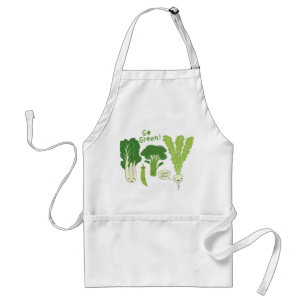 Go Green! (Leafy Green!) Happy Garden Veggies Standard Apron