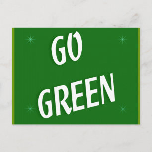 Go Green Postcard
