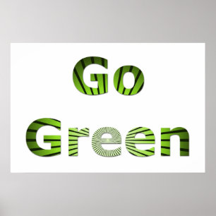 Go Green Poster