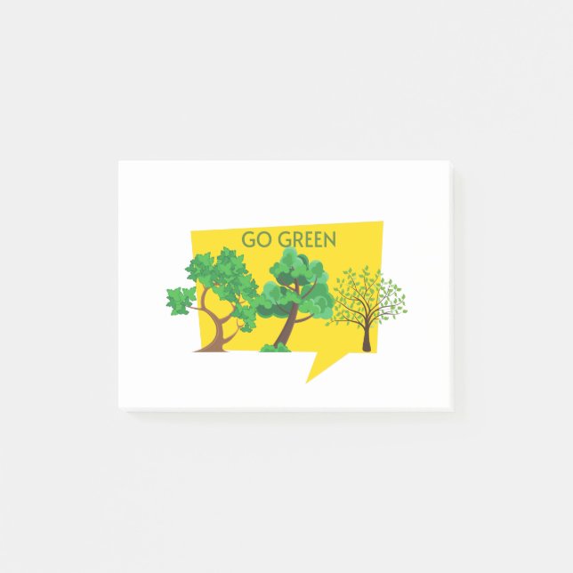 Go Green, Save The Planet Post-it Notes (Front)