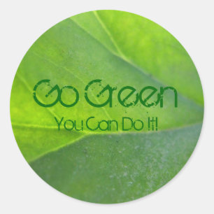 Go Green Stickers