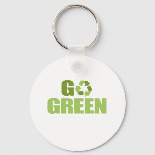 Go Green T-shirt Key Ring