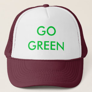 GO GREEN TRUCKER HAT