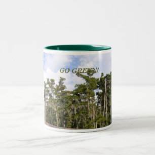 GO GREEN Two-Tone COFFEE MUG