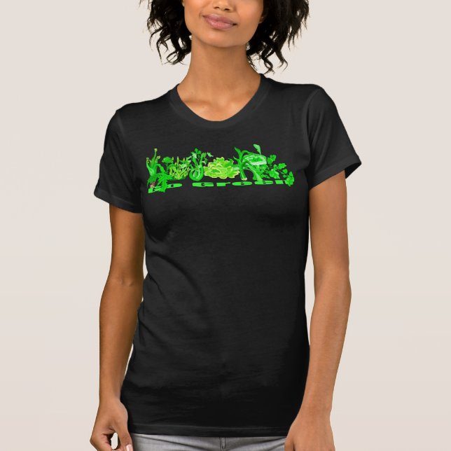 Go Green Vegetables T-Shirt (Front)