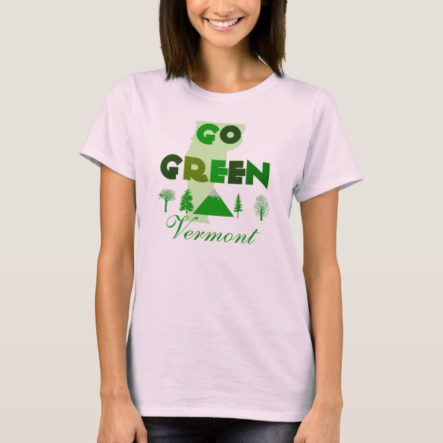 Go Green Vermont Organic T-Shirt (Front)