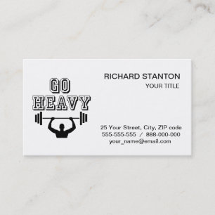 Go heavy business card