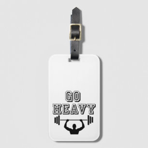 Go heavy luggage tag