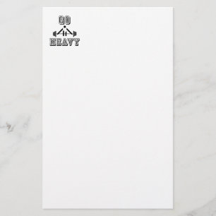 Go heavy stationery
