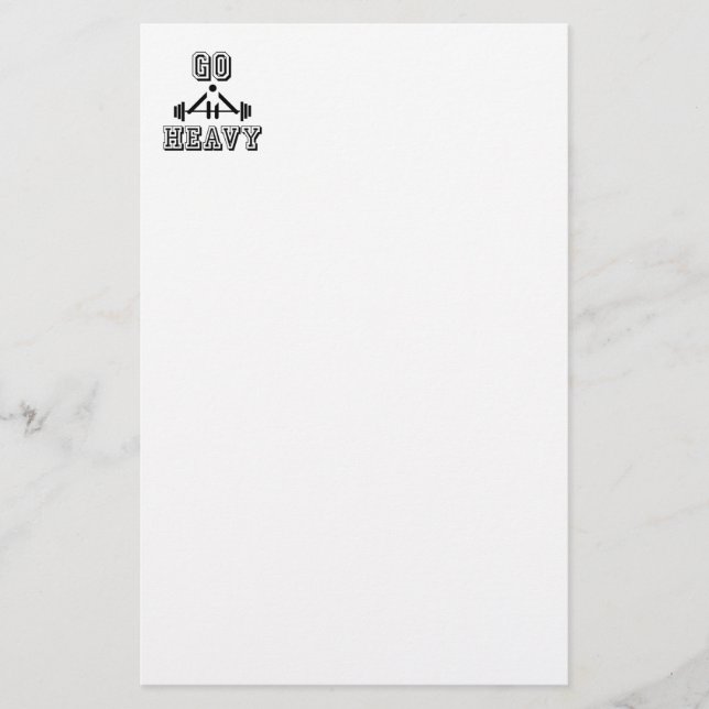 Go heavy stationery (Front)