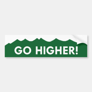 Go Higher! Colorado Mountain Bumper Sticker
