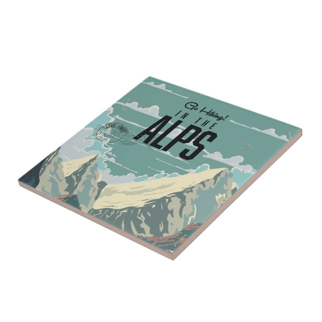 Go Hiking in the Alps Tile (Side)