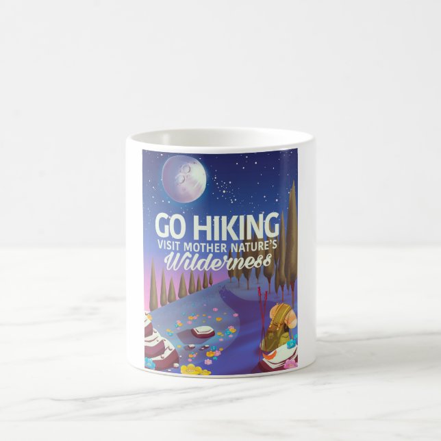 Go Hiking! (Night Edition) Coffee Mug (Center)
